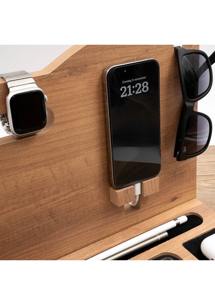 Telefon Tutucu - Ev ve Ofis Masa Üstü Telefon Sabitleme - Organizer - Mdf fırsatları