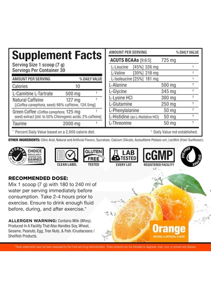 Nutrition Amıno Eaa Animal Cuts (L-Carnitine+Green Coffee+Taurine) 30 Servis Aromalı Toz Form fırsatları