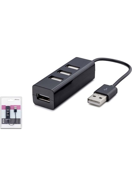 HDX7014 USB Hub 4*usb 4ın1 Siyah