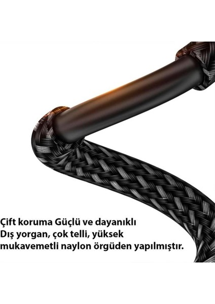 Manyetik Mıknatıslı 2 Metre 8k 60Hz Hdmi To Hdmi Görüntü Aktarım Kablosu, 48GBPS 2.1uhd Hdmi