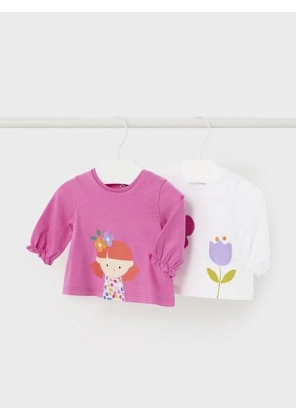 Yeni Doğan Kız Bebek 2 Li Tişört 1001