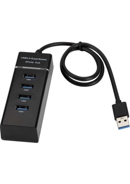 PL-5717 4 Port USB 3.0 Çoklayıcı Hub Anahtarlı Işıklı