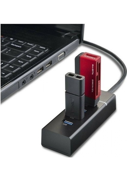 PL-5717 4 Port USB 3.0 Çoklayıcı Hub Anahtarlı Işıklı