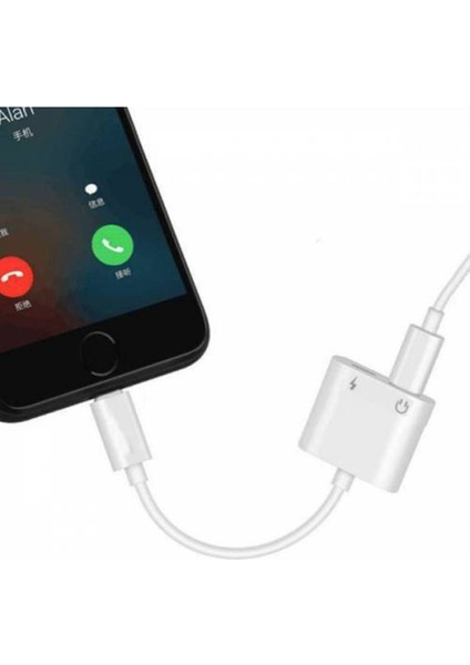 Iphone 11 Pro x Xs Xr 7 8 Plus Uyumlu Kulaklık ve Şarj Çevirici Dönüştürücü