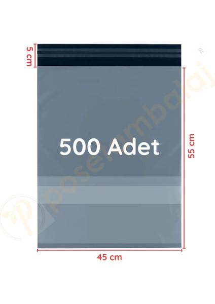 45X55+5 cm (45X60) Cepli Kargo Poşeti 500 Adet