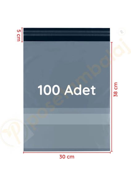30X38+5 cm (30X43) Cepli Kargo Poşeti 100 Adet
