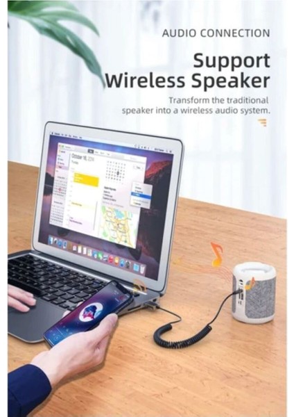USB Wireless Bluetooth Araç Kiti Hifi Stereo Ses Alıcısı Aux 3.5mm Jack Bluetooth 5,0 modelleri