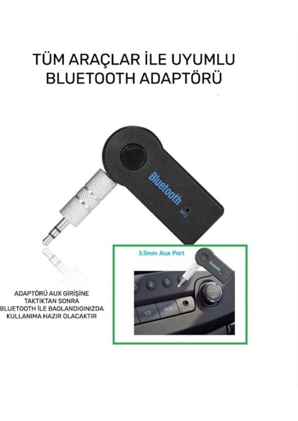 Bluetooth Uyumlu Aux Araç Kiti Adaptörü Hd Ses Kalitesi Kesintisiz Bağlantı Yüksek Kalite modelleri