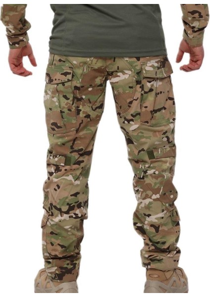 Dizlikli Kamuflaj Taktik Erkek&kadın Outdoor Kargo Pantolon