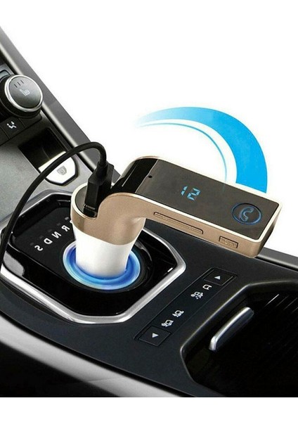 Universal Tüm Araçlara Uyumlu Bluetooth Müzik Kiti Fm Transmitter Araç Çakmaklık Şarj