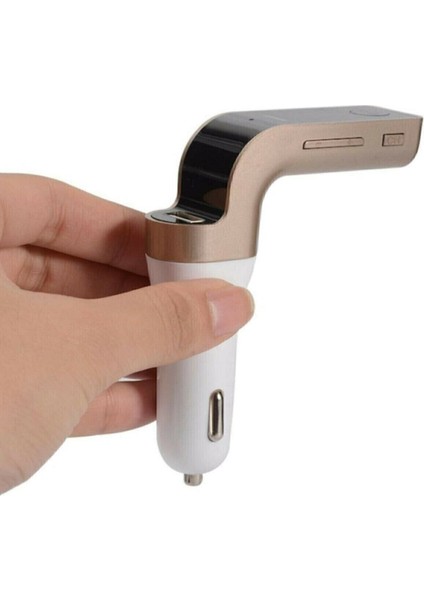 Universal Tüm Araçlara Uyumlu Bluetooth Müzik Kiti Fm Transmitter Araç Çakmaklık Şarj