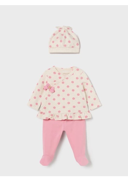 Kız Bebek Şapkalı 3 Lü Set 1531 modelleri
