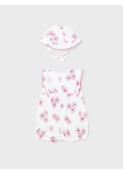 Yenidogan Kız Bebek Şapkalı 2 Li Takım 1607 modelleri