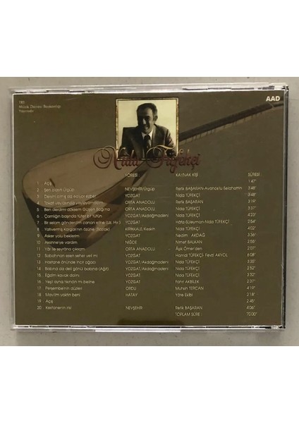 Nida Tüfekçi CD (Orjinal Dönem Baskı)