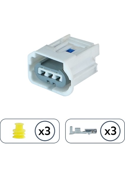 Direksiyon Pompa Soketi Beyaz 3 Pin Kablosuz