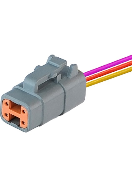 DTM06-4S Erkek Konnektör 4 Pin Kablolu