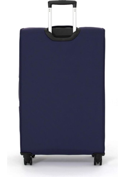 2'li Valiz Seti Büyük Ve Orta Boy Lüx Kumaş Valiz Lacivert 04pc4200 modelleri