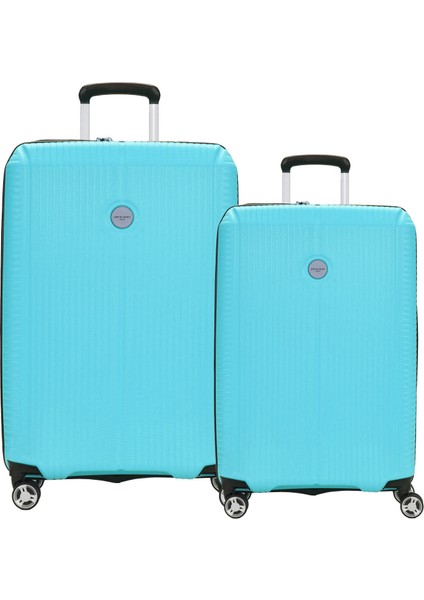 2'li Valiz Seti Orta Boy - Kabin Boy Aqua 04pc6500