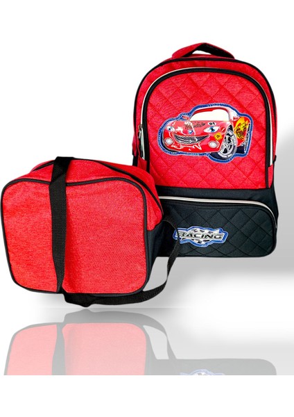 Araba Erkek Çocuk Ilkokul Okul Sırt Çantası + Beslenme Çantası fiyatları