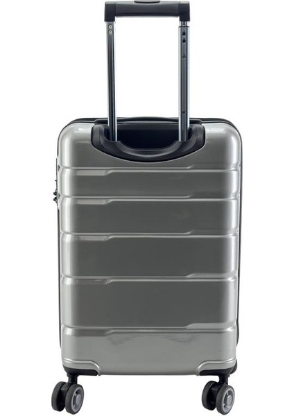 Kabin Boy %100 Polikarbon Valiz Parlak Gri 1807 modelleri