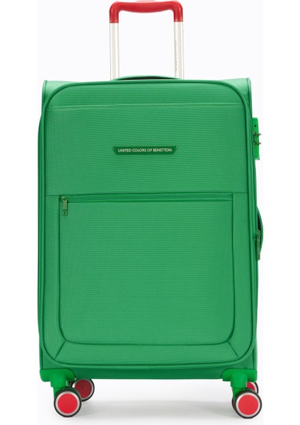 Benetton 2'li Valiz Seti Orta Ve Kabin Boy Lüx Kumaş Valiz Yeşil Bnt2800 fiyatları