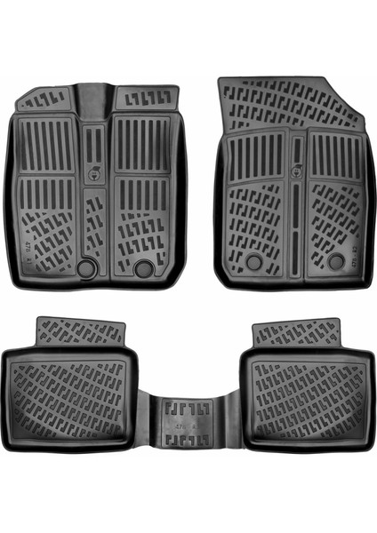 Dacia Spring Elektrikli 2021 Sonrası Havuzlu Paspas + Temizleyici