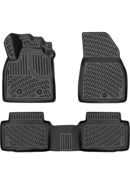 Renault Duster Eco G & E-Tech Full Hibrit 4x2 2024 Sonrası 3D Araca Özel Havuzlu Paspas Bmy