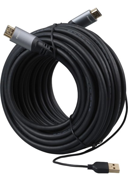 Phılıps SWL6122B/93 15 Metre 4K 60 Hz USB Güç Kablolu Hdmı Kablo