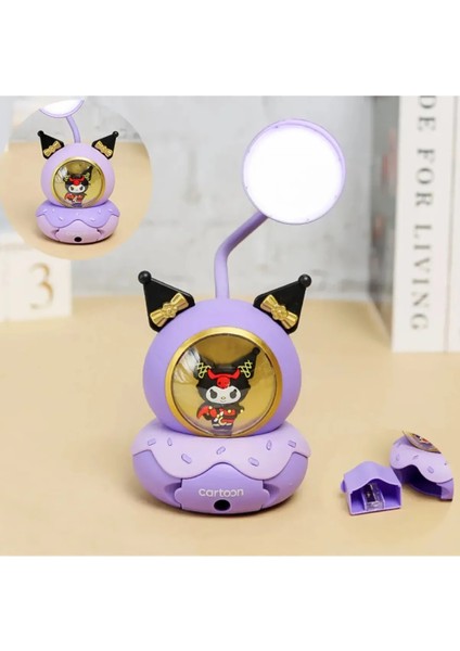 Sanrio Kuromi Model Masa Lambası Gece Lambası Hediyelik LED Kuromi Masa Ay Lambası Kuromi Lamba