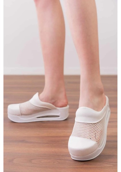 Tasarım Beyaz File Air Max Taban Kadın Tam Ortopedik Blum Sabo Terlik 2024 fiyatları