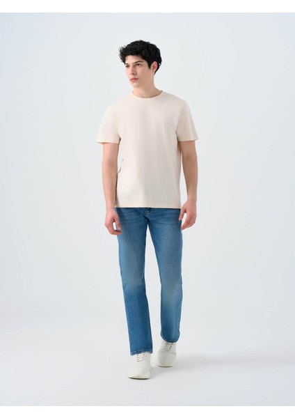 Regular Fit Taş Erkek T-Shirt LF2029278 modelleri