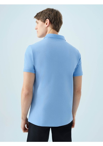 Regular Fit Polo Açık Mavi Erkek T-Shirt LF2035136 modelleri