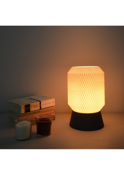 Solis Abajur - Bej Başlıklı | Minimalist - Şık | Masa - Gece Lambası