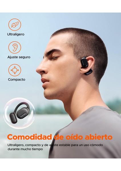 Açık Kulak Bluetooth 5.3 Kulaklık Enc Gürültü Önleme, 54 Saat Çalma Süresi, App Kontrol