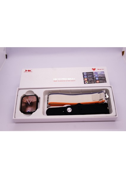 NOM TEKNO / HK10 PRO MAX PLUS AKILLI SAAT(ÇİFT KORDON) SLİM KASA