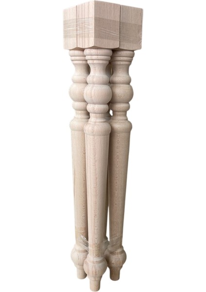 Torna Masa Ayağı Mutfak Masası,yemek Masası,dresuar,dolap,vestiyer 8X8X75 cm 4lü Paket