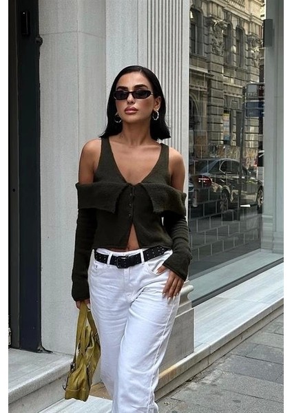 Cynthia Cut Out Triko Hırka 5116-23