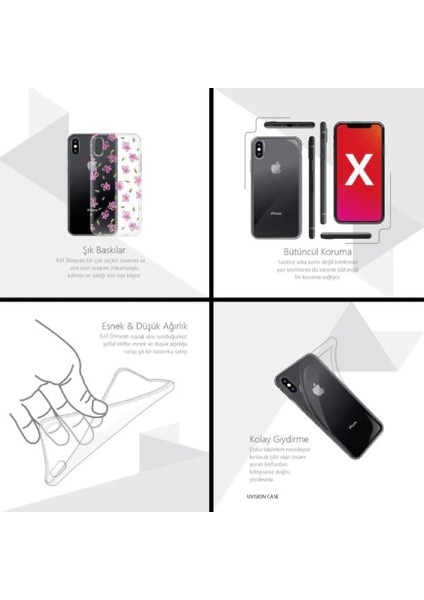 Uvısıon Iphone 5 Gri Siyah Ejderha Baskılı Telefon Kılıfı Iphone5-90 fiyatları