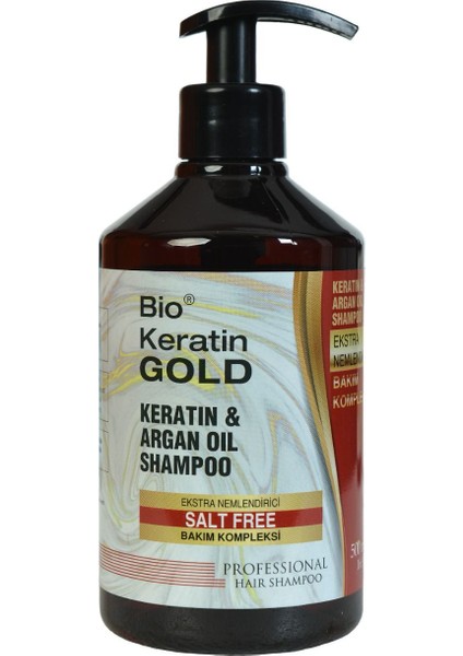 Keratin & Argan Yağlı Tuzsuz Şampuan 500 ml