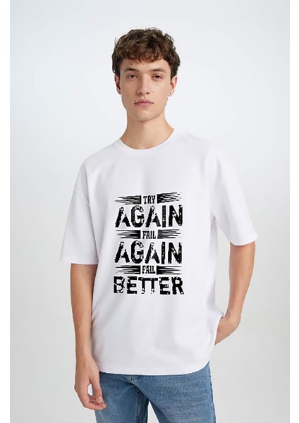 Kısa Kollu Tişört Unisex Erkek Kadın Baskılı Oversize Text T-Shirt fiyatları