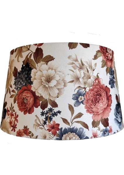 Torna Ayaklı El Yapımı Masif Lambader (Çiçek Desen-Beyaz Ayak) fiyatları