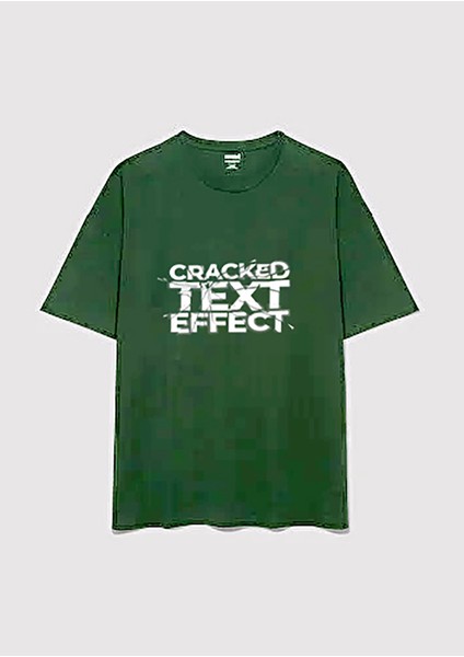 Kısa Kollu Tişört Unisex Erkek Kadın Baskılı Oversize Text T-Shirt
