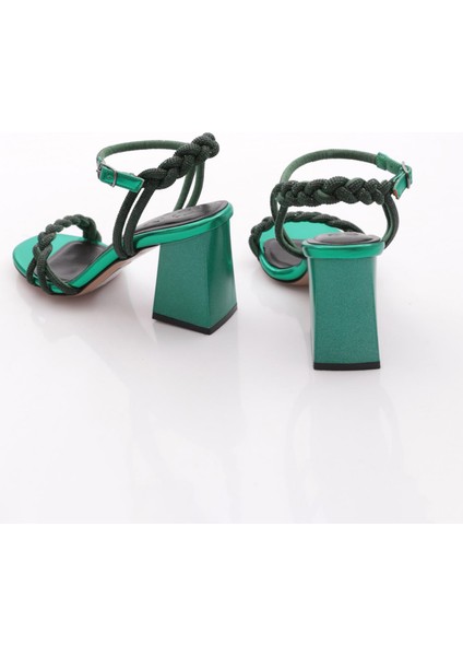 806 Kadin Silver Taş Burgulu Topuklu Ayakkabi modelleri