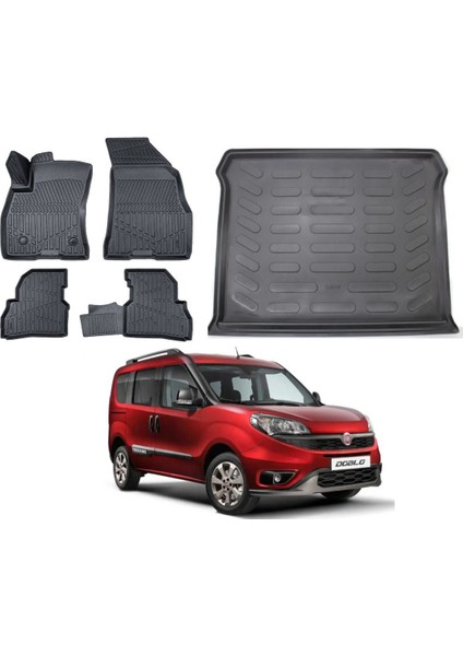 Doblo 2020 Model Bagaj Havuzu Paspas Takımı Pro Eva Serisi