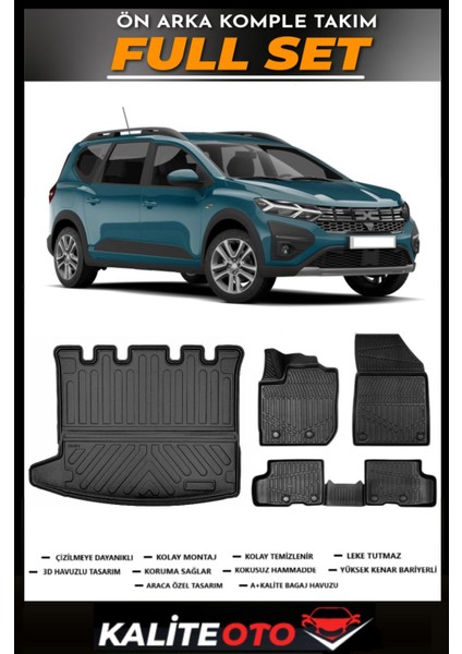 Jogger Bagaj Havuzu+4.5d Havuzlu Paspas Seti 2023 Model