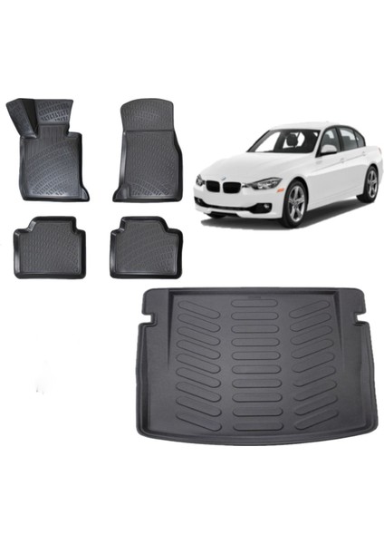 3 Serisi F30 2015 Model 3D Bagaj Havuzu+3d Havuzlu Araca Özel Paspas Takımı