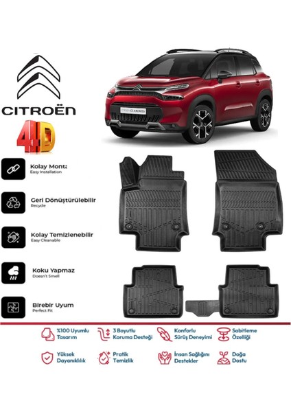 C3 Aircross 2018 Model 4d Havuzlu Paspas
