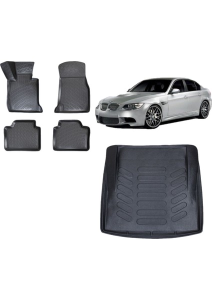 3 Serisi E90 2009 Model 3D Bagaj Havuzu+3d Havuzlu Araca Özel Paspas Takımı