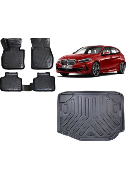 1 Serisi F40 2019 Model 3D Alt Bagaj Havuzu+3d Havuzlu Araca Özel Paspas Takımı