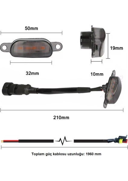 Ford Usa F150 Raptor Ön Panjur Izgara Amber Renk LED 3’lü Takım Set fırsatları